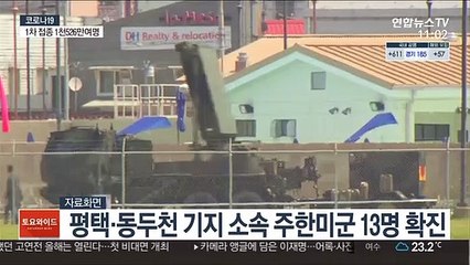 평택·동두천 기지 소속 주한미군 13명 확진