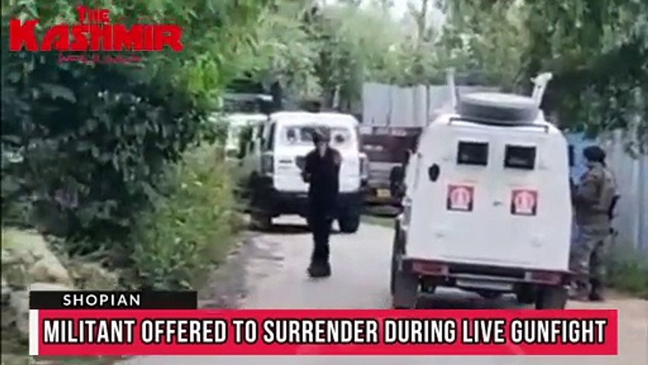 Militant offered to surrender during live gunfight in Shopian