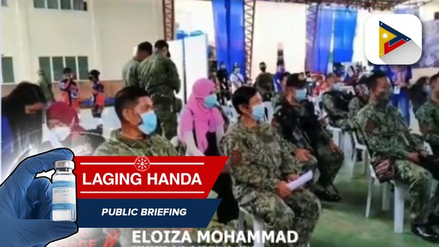 Mga pulis sa bayan ng Jolo, kasama sa mga nabakunahan sa apat na araw na pagbabakuna ng pamahalaang lokal ng Jolo