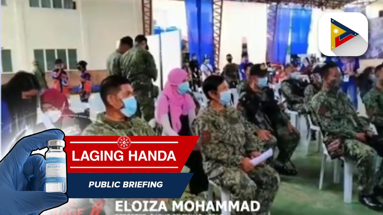 Mga pulis sa bayan ng Jolo, kasama sa mga nabakunahan sa apat na araw na pagbabakuna ng pamahalaang lokal ng Jolo
