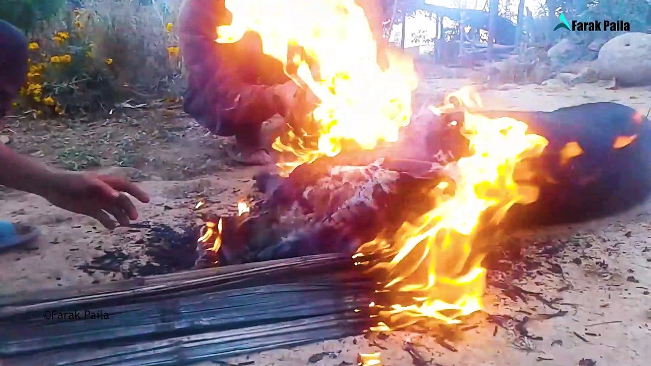 Village life in Nepal Pork Meat preparing || Farak Paila