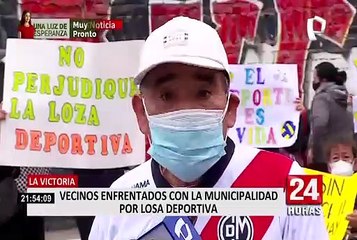 La Victoria: vecinos en contra de construcción de nuevo ingreso a losa deportiva