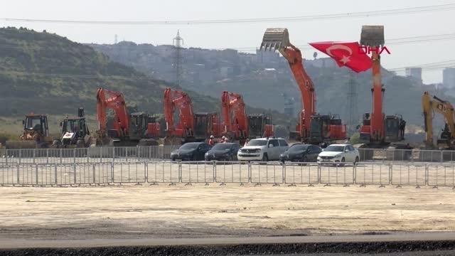 KANAL İSTANBUL SAZLIDERE KÖPRÜSÜ TEMEL ATMA TÖRENİ İÇİN HAZIRLIKLAR TAMAMLANDI