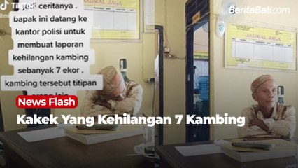 Sedih, Seorang Kakek Kehilangan 7 Ekor Kambing Yang Bukan Miliknya