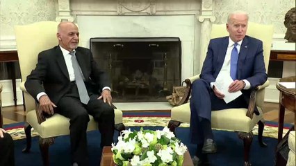الرئيس جو بايدن استقبل نظيره الأفغاني أشرف غني في البيت الأبيض