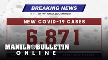 DOH reports 6,871 new cases, bringing the national total to 1,391,911, as of JUNE 26, 2021