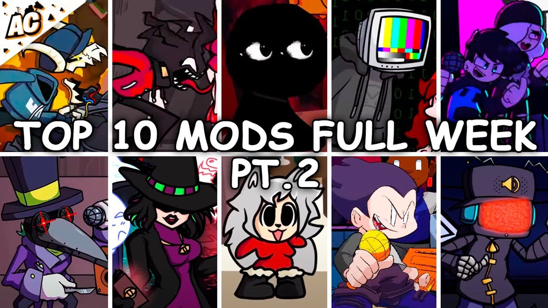 FNF Mods Group Art (10+ mods), All your favourite mods in one!
