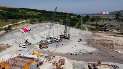 Kanal İstanbul alanında son hazırlıklar havadan görüntülendi