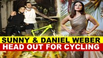 Sunny Leone, husband Daniel Weber step out for a bike ride around town