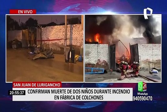SJL: dos niños perdieron la vida en incendio que se produjo en Canto Rey