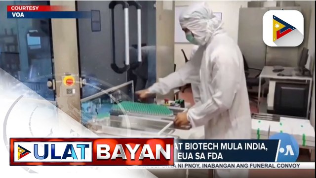 COVID-19 vaccine ng Bharat Biotech mula India, binigyan na ng EUA sa FDA