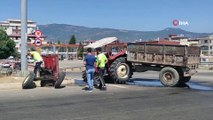 Korkunç kazada traktör ikiye bölündü: 4 yaralı