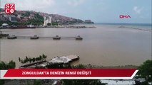 Zonguldak’ta denizin rengi değişti