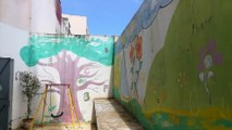 Beach painting on the murals | Topical beach wall painting