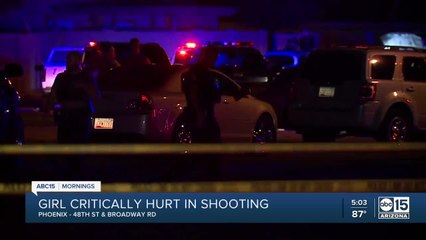 Juvenile shot near 48th Street and Broadway Road