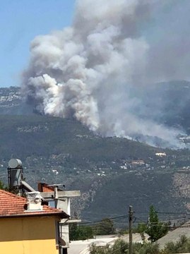 Antalya'nın Kaş ilçesinde orman yangını