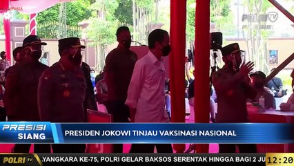 Antusiasme Warga Ikuti Vaksin di Lapangan Bhayangkara