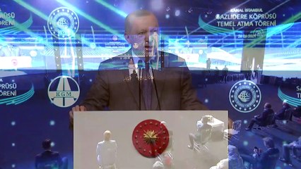 İSTANBUL - Cumhurbaşkanı Erdoğan: 'Kanal İstanbul'a İstanbul'un geleceğini kurtarma projesi olarak bakıyoruz'