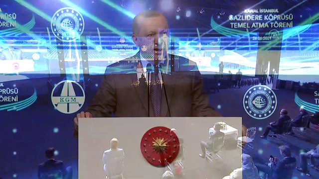 İSTANBUL - Cumhurbaşkanı Erdoğan: 'Kanal İstanbul'a İstanbul'un geleceğini kurtarma projesi olarak bakıyoruz'
