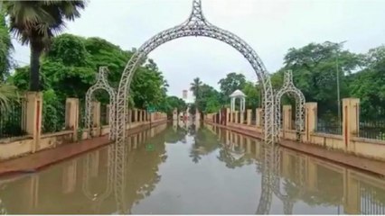 Patna: Water logging in Bihar assembly premises