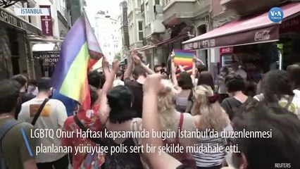 İstanbul'da Onur Yürüyüşü'ne Polis Müdahalesi