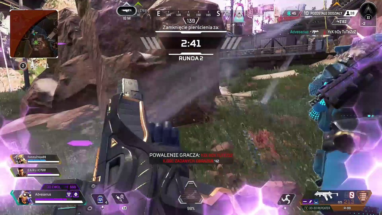 Apex Legends - jumping on the enemy's head, Octane Season 8 Gameplay