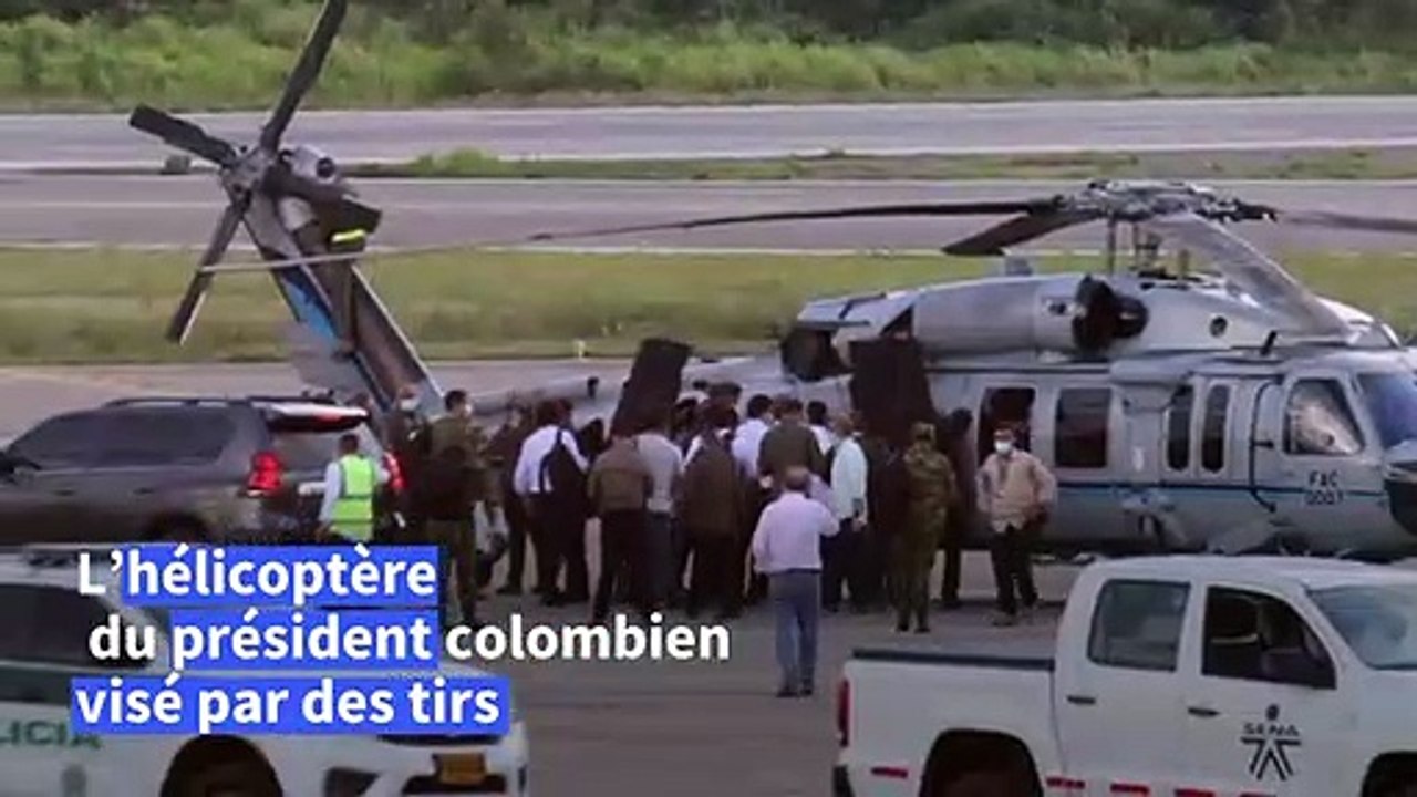 Colombie: l'hélicoptère du président visé par des tirs