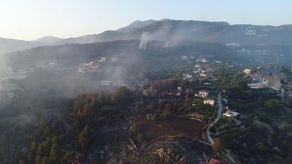 Kaş ilçesinde çıkan orman yangınları kontrol altına alındı