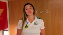 Catarinense Romaria Montibeller é convocada para defender a Seleção Brasileira feminina de vôlei na Olimpíada de Tóquio