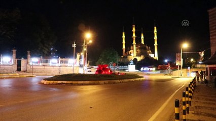 EDİRNE - Trakya sokağa çıkma kısıtlamasıyla sessizliğe büründü