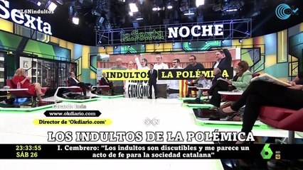 Eduardo Inda sobre los indultos en La Sexta Noche