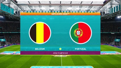 Belgium vs Portugal || UEFA Euro 2020 - 27th June 2021 || PES 2021