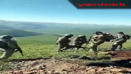 Sınırı ihlal eden Ermeni askerlerini tekmeleyerek geri gönderdiler