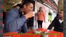 Cuando eres Cristiano Ronaldo y quieres tomar un te tranquilo ¡Y no puedes!