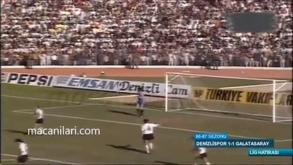 Denizlispor 1-1 Galatasaray [HD] 05.10.1986 - 1986-1987 Turkish 1st League Matchday 7
