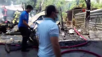 Yeni aldığı otomobil küle döndü