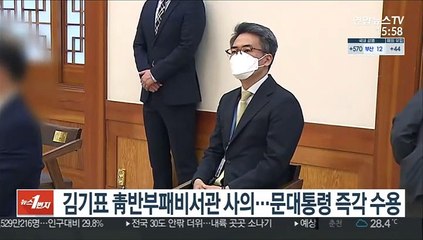 김기표 靑반부패비서관 사의…문대통령, 즉각 수용