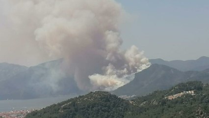 Marmaris’te orman yangını