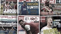 La presse italienne s'embrase après la qualification de la Squadra Azzura, le mercato du FC Barcelone en pleine ébullition