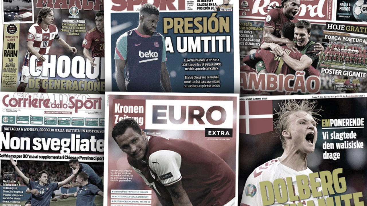 La presse italienne s'embrase après la qualification de la Squadra Azzura, le mercato du FC Barcelone en pleine ébullition