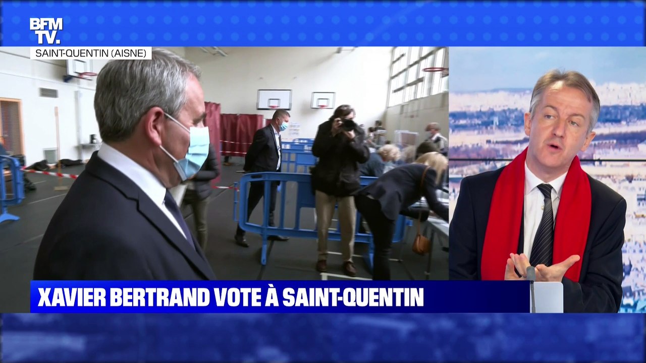 Votes de Xavier Bertrand à Saint-Quentin et Jean-Luc Mélenchon à Marseille - 27/06