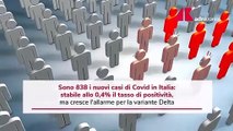 Covid Italia, tasso positività stabile: ma cresce allarme per variante Delta