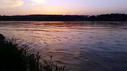 Nature  Sunset and Waves