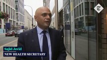 Sajid Javid 'honoured' to replace Matt Hancock as Health Secretary