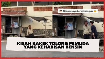 Viral Kisah Kakek Tolong Pemuda yang Kehabisan Bensin, Endingnya Mengharukan