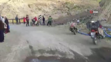 Ağrı Dağı kaya ve taş kustu, görenler hayrete düştü