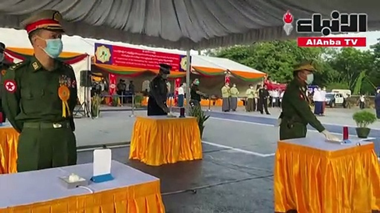 بورما تتتلف حرقا مخدرات تفوق قيمتها نصف مليار د...