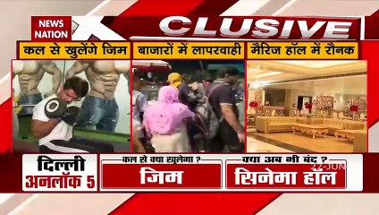 Delhi will be unlocked more from Monday.