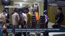 Langgar PPKM, Satgas RAIKA Makassar Sita Kursi Warkop di Jalan Toddopulli