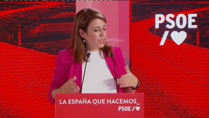 Lastra: "Casado está cada vez más en manos de Aznar y Vox, está convirtiendo al PP en la anti España"